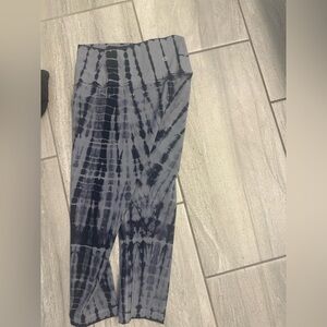 Lululemon Athletica Tie-Dye Ankle Pants - Black and Gray
